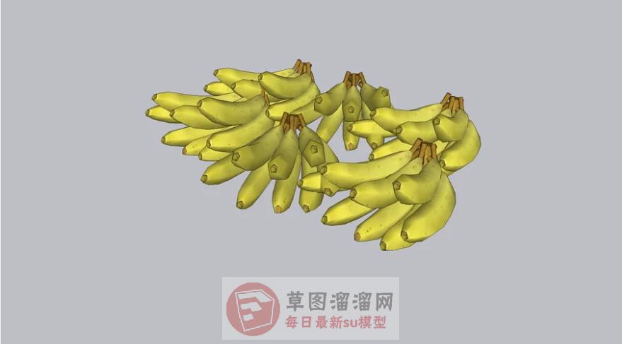 芭蕉香蕉SU模型