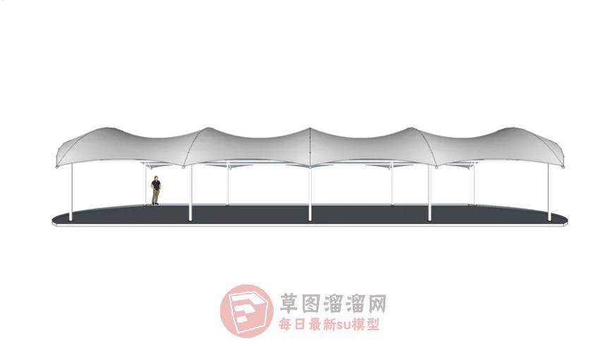 张拉膜伸拉膜SU模型