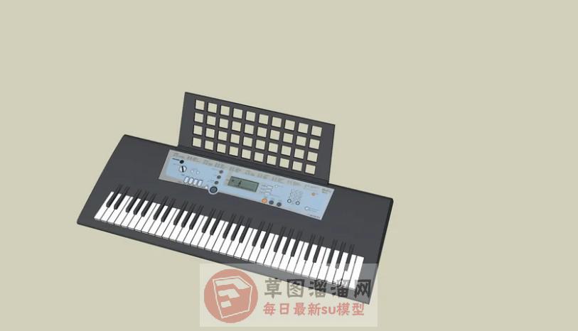 音乐器材键盘SU模型