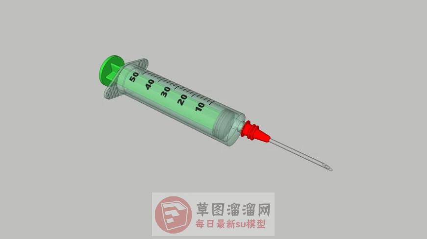 针筒SU模型