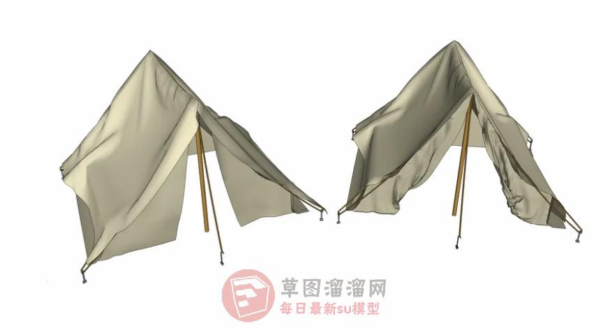 帐篷露营SU模型