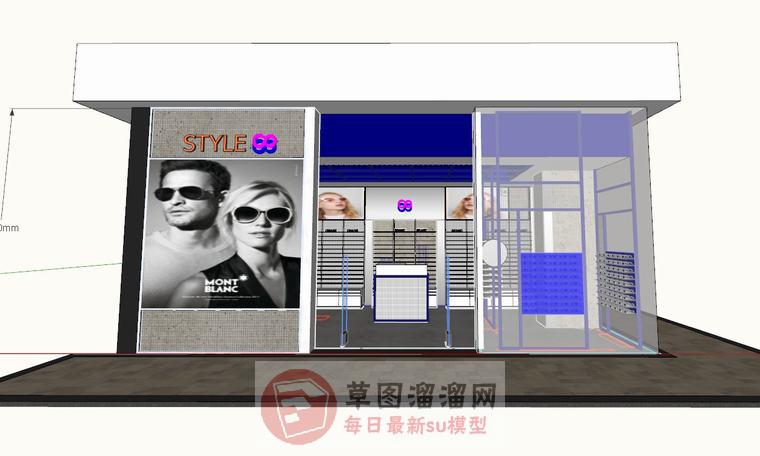 眼镜店SU模型