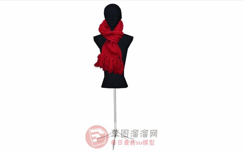 服装半身假人SU模型