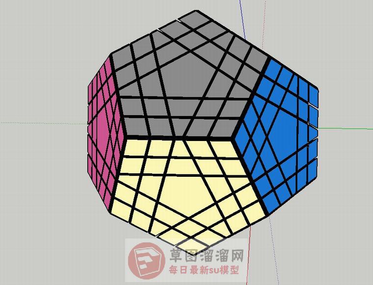 多边形魔方SU模型