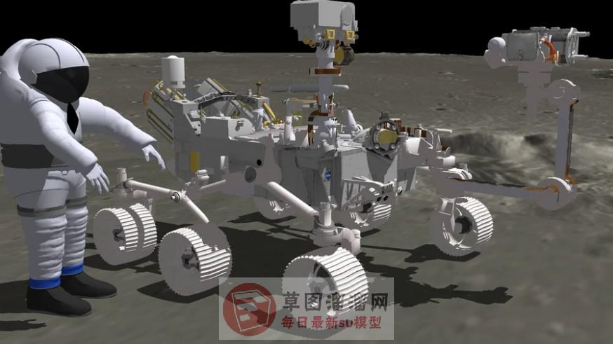 宇航员探测器SU模型