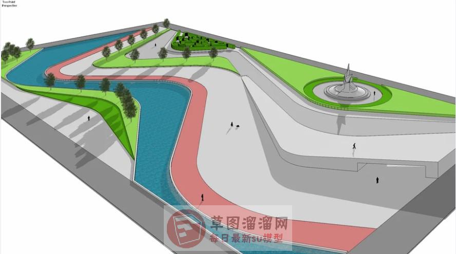 公园SU模型