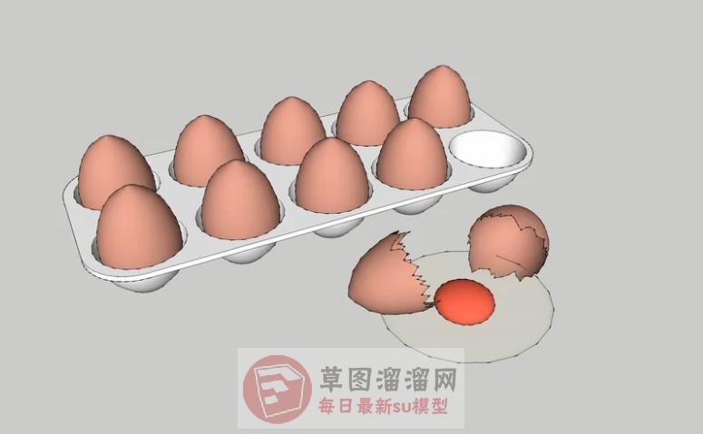 鸡蛋SU模型