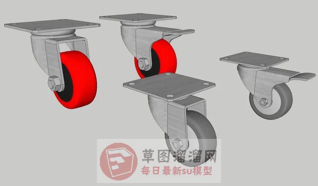滑轮SU模型