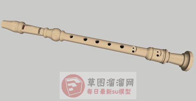笛子乐器SU模型