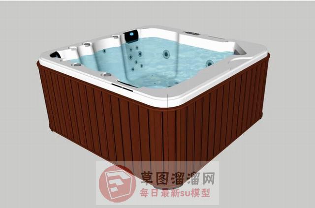 婴儿游泳池SU模型