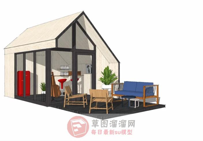 木屋SU模型