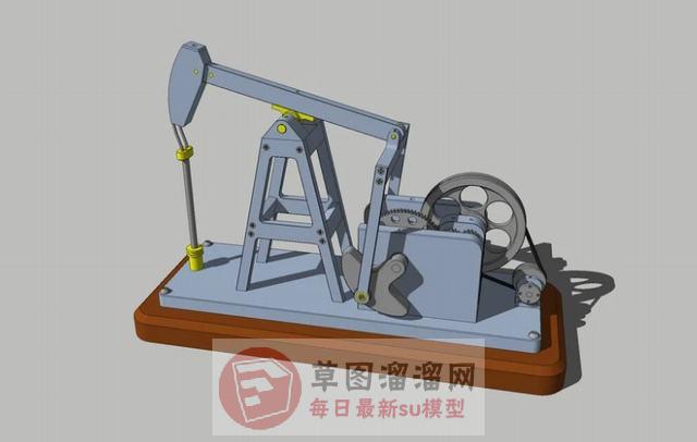 油泵开采石油SU模型