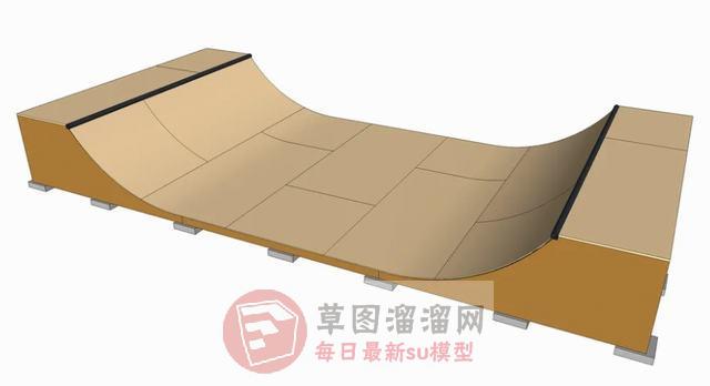 滑板场训练场SU模型