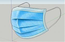 抗疫口罩医疗用品SU模型 免费sketchup模型下载