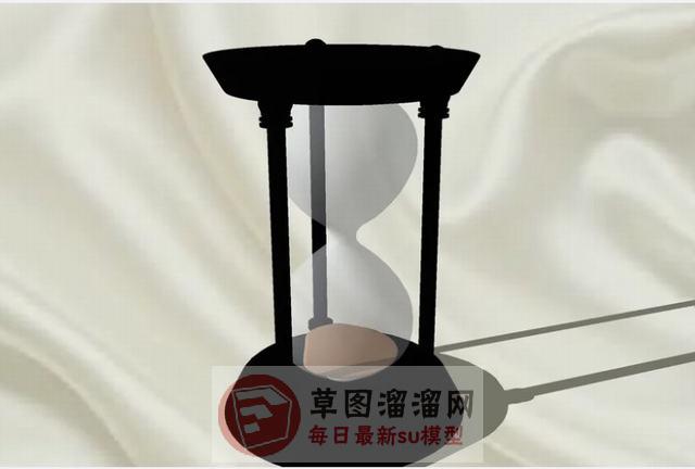 沙漏计时器装饰品SU模型
