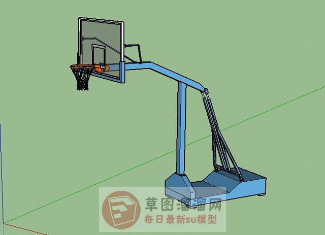 篮球架篮球框SU模型