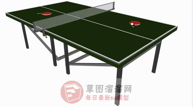 乒乓球桌SU模型