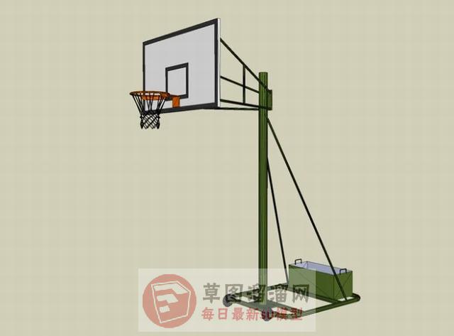 篮球框篮球架SU模型