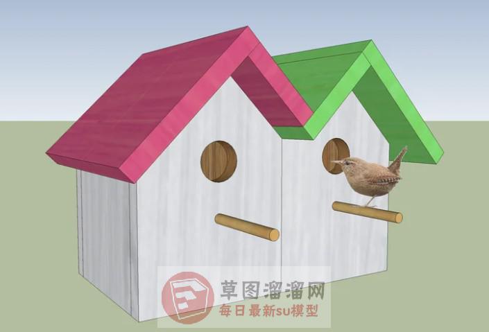鸟窝鸟屋SU模型