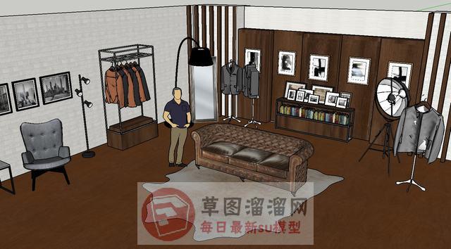 摄影器材影楼拍照SU模型