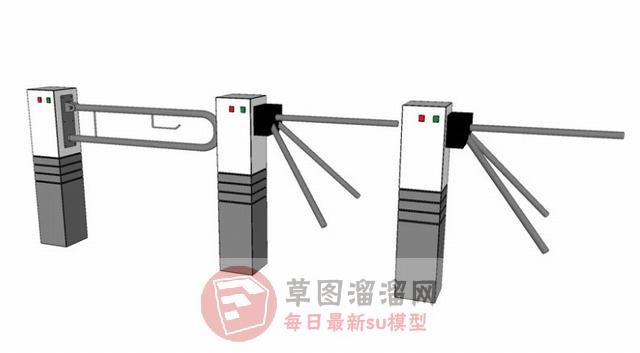 人行道闸机SU模型