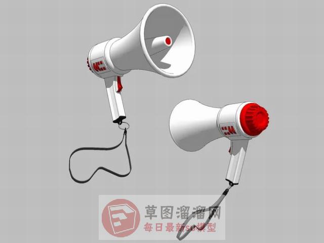 扩音器喇叭声音扩大器SU模型