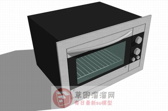 烤箱家电SU模型
