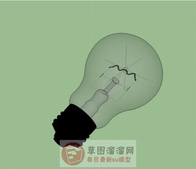 钨丝灯泡SU模型