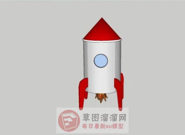 火箭装饰品SU模型