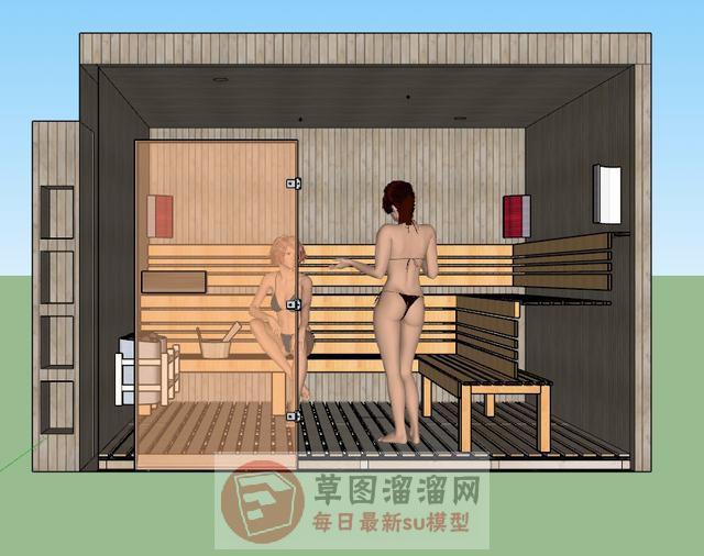 汗蒸包间比基尼SU模型