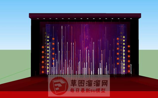 儿童舞台SU模型