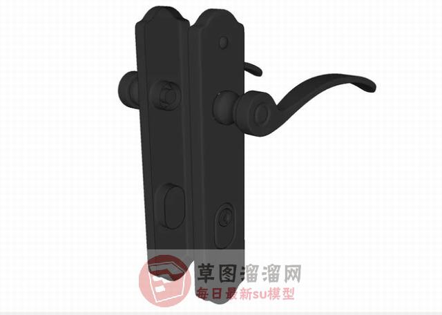 门把手钥匙孔SU模型
