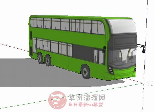 巴士车公交车汽车SU模型