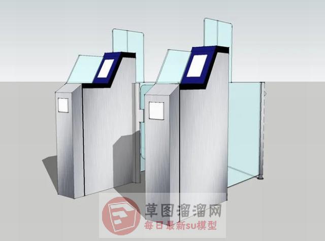 人行道闸机SU模型