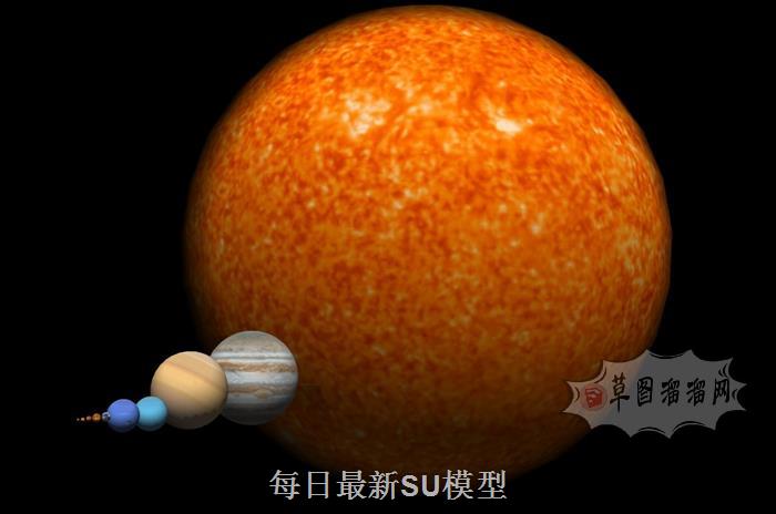 太阳系星球恒星SU模型