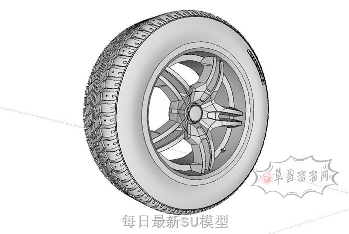 轮胎SU模型