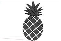 菠萝LOGO标志SU模型