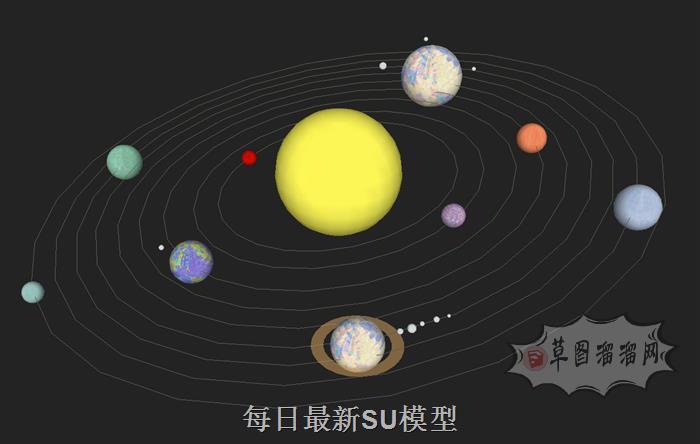 宇宙行星太阳系SU模型