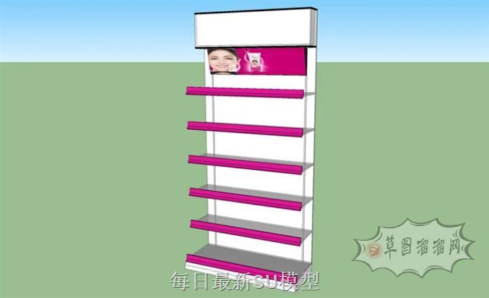 化妆品货架SU模型