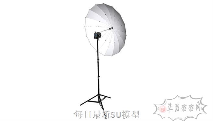摄影棚打光设备SU模型
