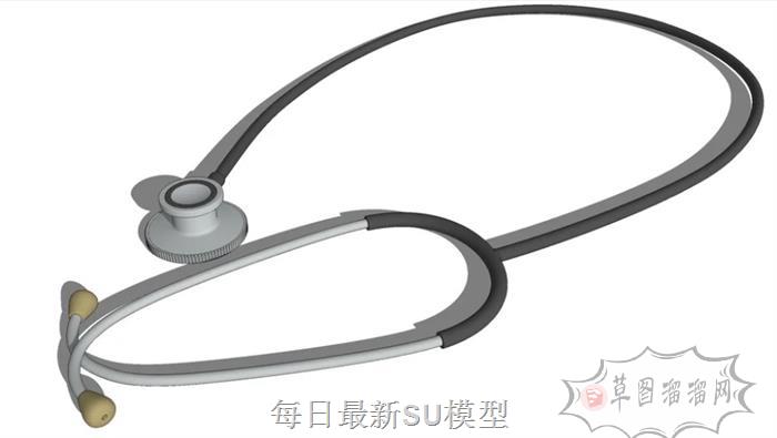 听诊器医疗SU模型