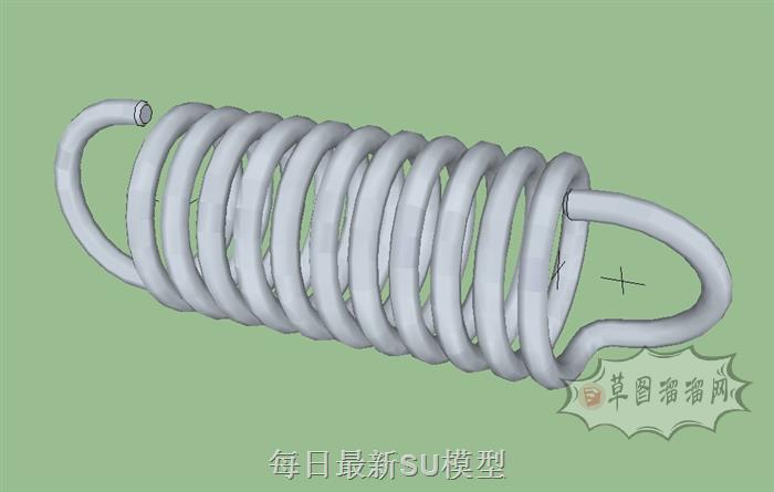 双向拉力弹簧SU模型
