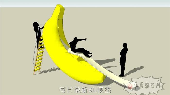 滑滑梯儿童游乐SU模型