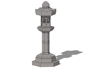 庭院石灯SU模型