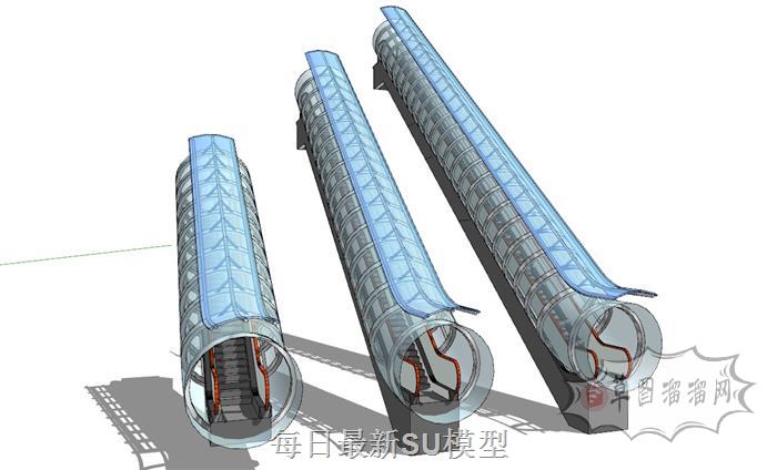 自动扶梯平行SU模型