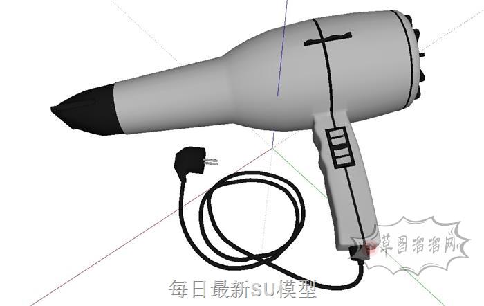 吹风机吹风筒SU模型