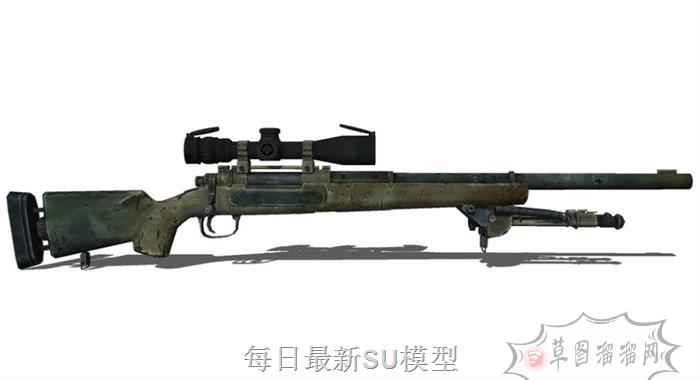 狙击枪射击武器SU模型