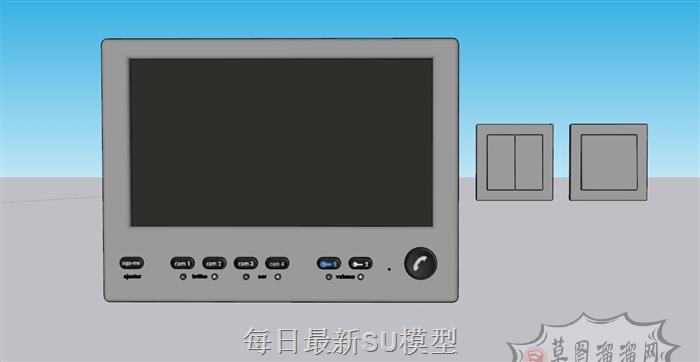 门铃可视电话SU模型