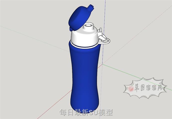 保温杯水瓶暖水杯SU模型