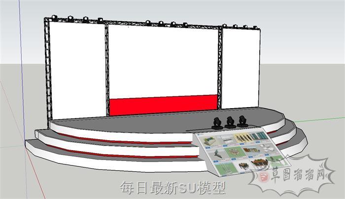 舞台SU模型